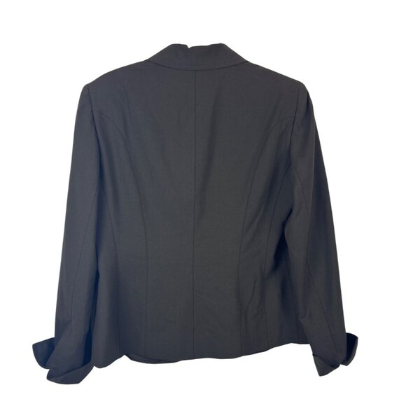 NWT Lafayette 148 New York Women Espresso Brown Wool Two-Button Blazer Jacket 10 - Picture 5 of 16